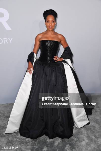 Regina King attends the amfAR Cannes Gala 2021 during the 74th Annual Cannes Film Festival at Villa Eilenroc on July 16, 2021 in Cap d'Antibes,...