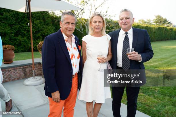 Greg D'Elia, Amy Cosman and Elliot Epstein attend Martin and Jean Shafiroff host Launch Party for Stony Brook Southampton Hospital at Private...