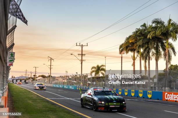 Cameron Waters drives the Monster Energy Ford Mustang during the Townsville SuperSprint which is part of the 2021 Supercars Championship, at Reid...