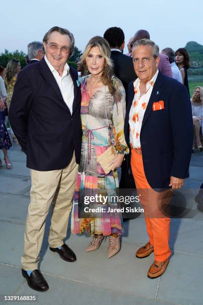 Bill Schlight, Cheri Kaufman and Greg D'Elia attend Martin and Jean Shafiroff host Launch Party for Stony Brook Southampton Hospital at Private...