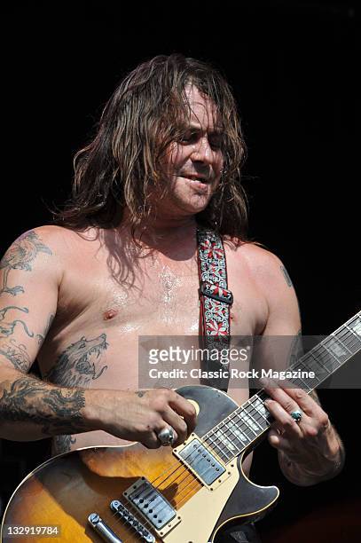 Matt Pike of High on Fire live on stage at High Voltage on July 25, 2010.