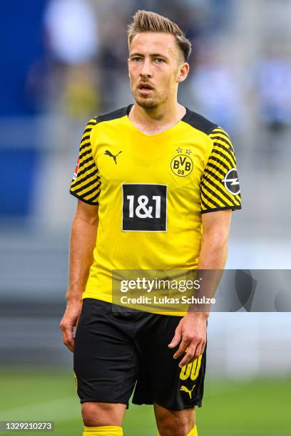 Felix Passlack of Dortmund looks on during the match VfL Bochum against Borussia Dortmund during the 6. Schauinsland-Reisen Cup Der Traditionen at...