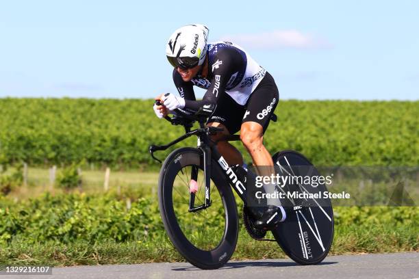 Sergio Henao of Colombia and Team Qhubeka NextHash during the 108th Tour de France 2021, Stage 20 a 30,8km Individual Time Trial Stage from Libourne...