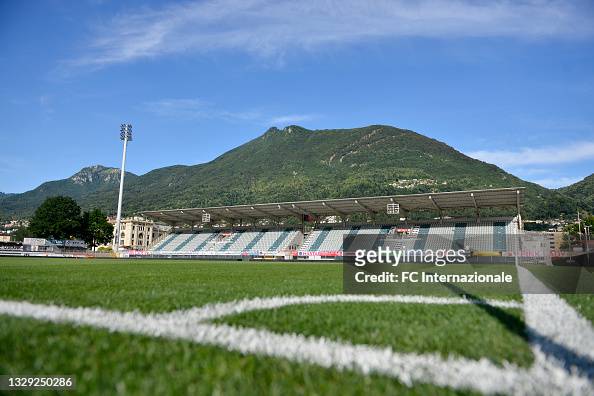 Stadio di Cornaredo before the friendly match pre-season between FC  Photo d'actualité - Getty Images
