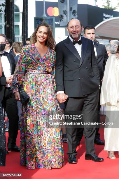 Kad Merad and Julia Vignali attend the final screening of "OSS 117: From Africa With Love" and closing ceremony during the 74th annual Cannes Film...