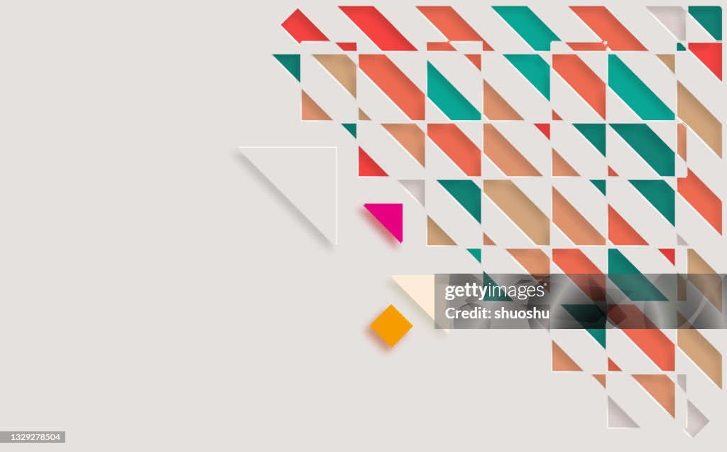 Triangular Cut Paper Background Colors Papercutting Style Geometric Triangle Pattern Background High ...