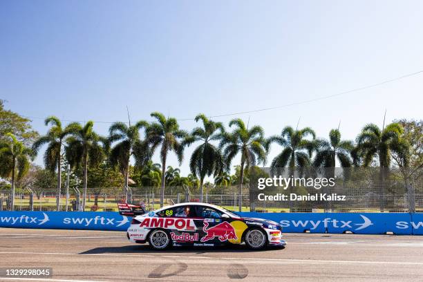 Jamie Whincup drives the Red Bull Ampol Racing Holden Commodore ZB during race 2 of the Townsville SuperSprint which is part of the 2021 Supercars...