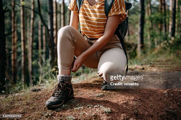 i am ready - hiking boot stock pictures, royalty-free photos & images