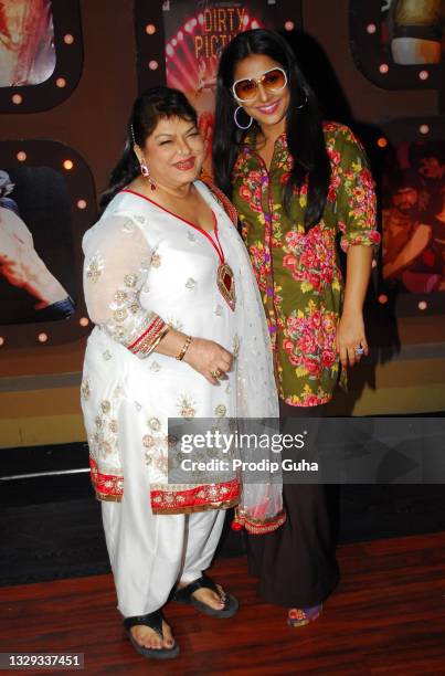 Vidya Balan attends the Set Of 'Nachle Ve with Saroj Khan' dance tv reality show on November 23, 2011 in Mumbai, India.