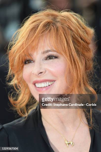 Mylene Farmer attends the final screening of "OSS 117: From Africa With Love" and closing ceremony during the 74th annual Cannes Film Festival on...