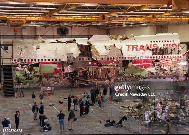 Flight 800 Debris Of Twa Flight 800 Photos and Premium High Res Pictures - Getty ...