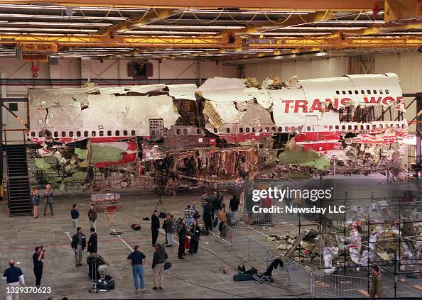 Flight 800 Photo of TWA Flight 800 wreckage rebuilt at the Northrop Grumman ...