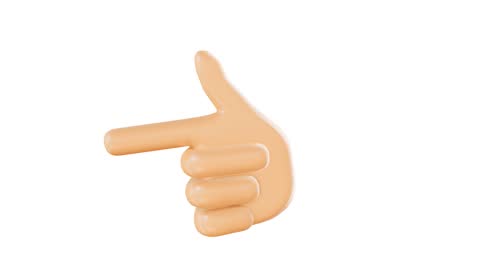 Premium Photo  Hand 3d emoji gesture hands fingers pointing emoji