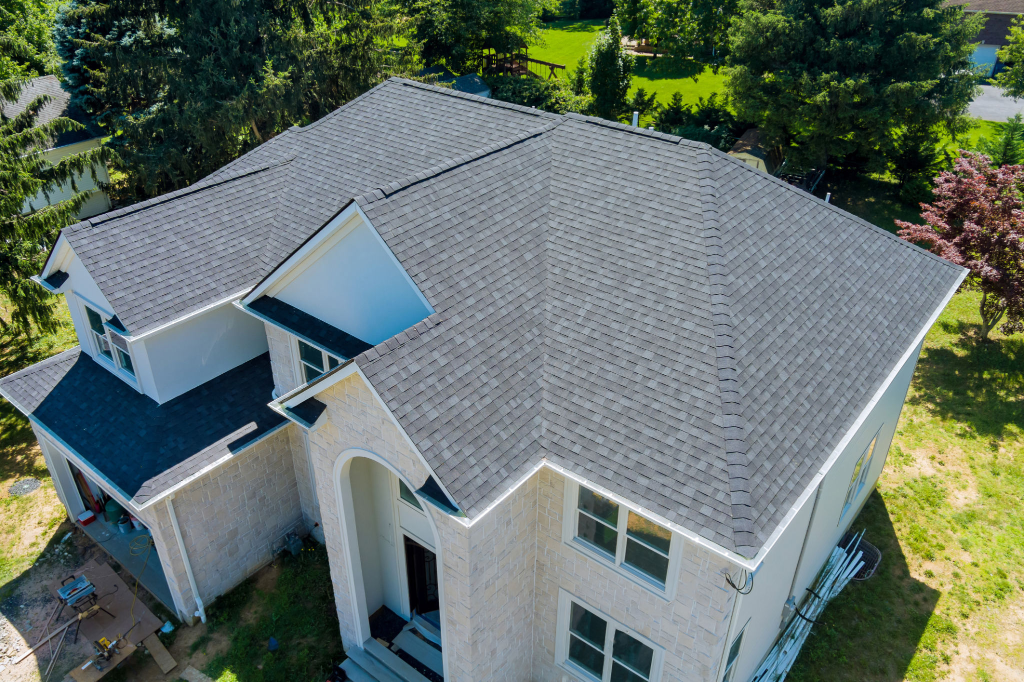 home with new roof