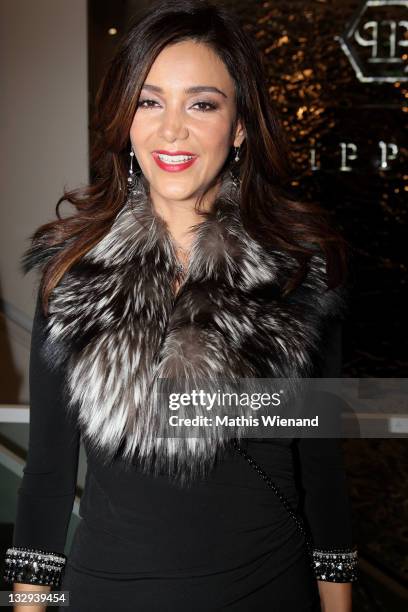 Verona Pooth attends in the store opening 'Philipp Plein' on November 15, 2011 in Duesseldorf, Germany.