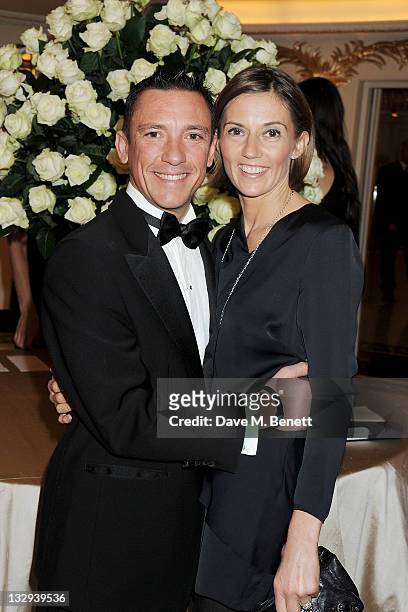 Horse racing jockey Frankie Dettori and wife Catherine Dettori attend the Cartier Racing Awards 2011 at The Dorchester Hotel on November 15, 2011 in...