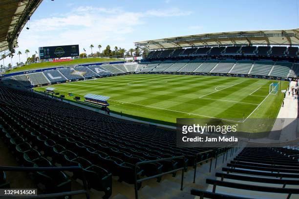 General view of the stadium prior a match between Cruz Azul and Leon as part of the Campeon de Campeones Cup at Dignity Health Sports Park on July...