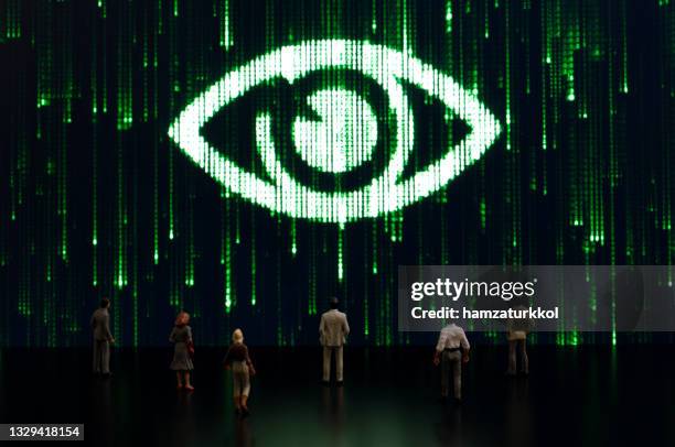 matrix: big brother is watching you - privacy policy stockfoto's en -beelden