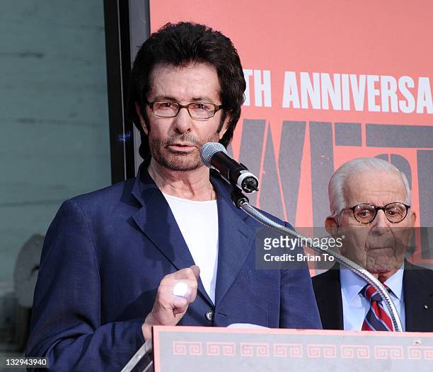 George Chakiris and Walter Mirisch attend "West Side Story: 50th anniversary" hand & footprint ceremony at Grauman's Chinese Theatre at Grauman's...