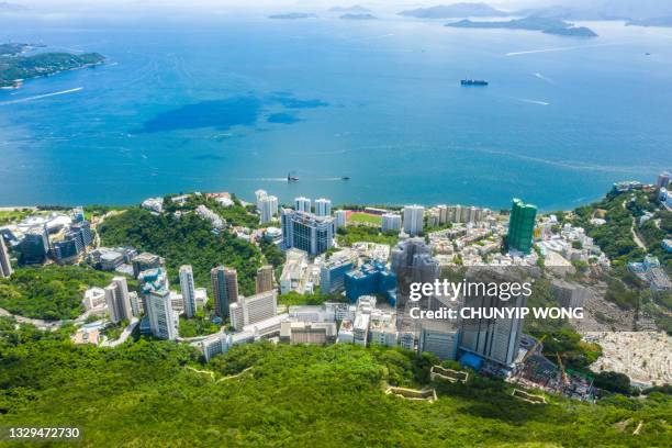 vista del monte high west en hong kong - south china fotografías e imágenes de stock