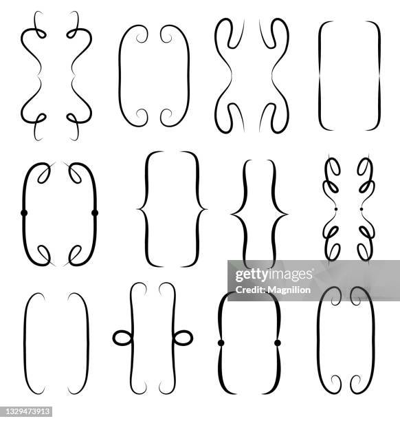 brackets  vector set - bracket stock illustrations