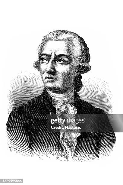 antoine lavoisier after the french revolution, was a french nobleman and chemist who was central to the 18th-century chemical revolution and who had a large influence on both the history of chemistry and the history of biology - antoine lavoisier stock illustrations