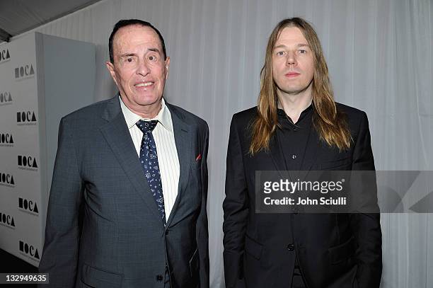 Artists Kenneth Anger and Brian Butler arrive at 2011 MOCA Gala, An Artist's Life Manifesto, Directed by Marina Abramovic at MOCA Grand Avenue on...