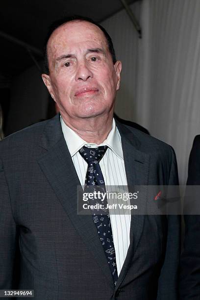 Artist Kenneth Anger arrives at 2011 MOCA Gala, An Artist's Life Manifesto, Directed by Marina Abramovic at MOCA Grand Avenue on November 12, 2011 in...