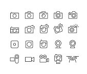 Camera Icons - Classic Line Series