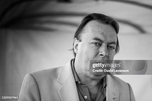 Author and Journalist Christopher Hitchens poses for a portrait at The Hay Festival on May 30, 2010 in Hay-on-Wye, Wales. The Annual Hay Festival of...