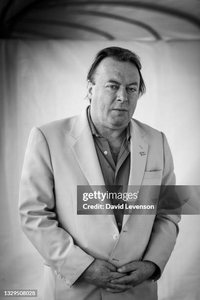 Author and Journalist Christopher Hitchens poses for a portrait at The Hay Festival on May 30, 2010 in Hay-on-Wye, Wales. The Annual Hay Festival of...