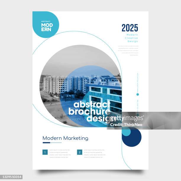annual report or business flyer template design - corporate business stock illustrations