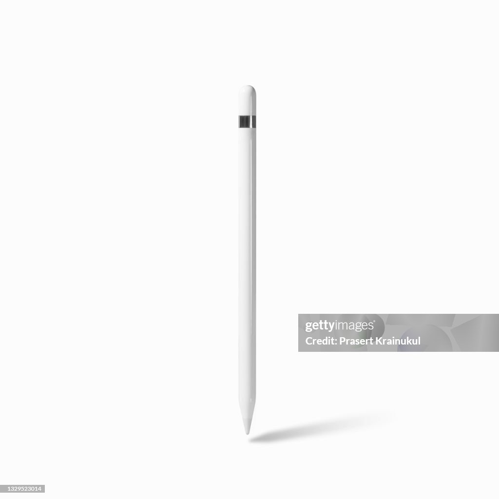 White tablet stylus pen