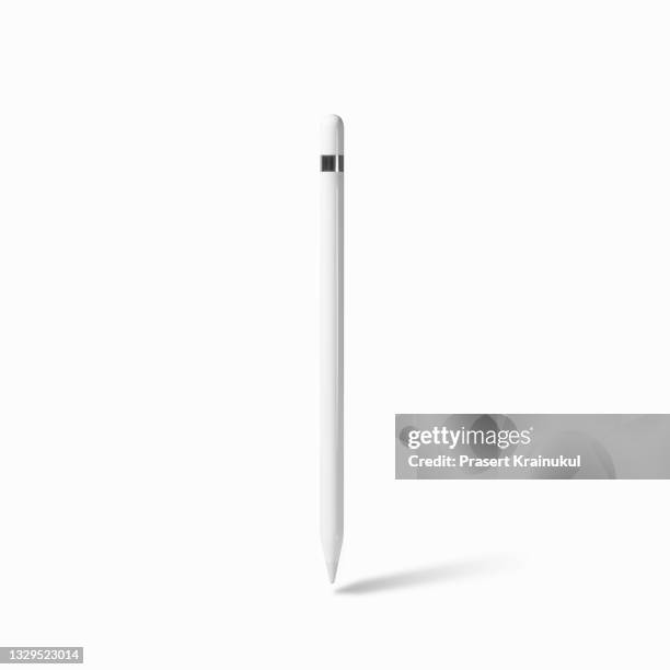 white tablet stylus pen - pen stockfoto's en -beelden