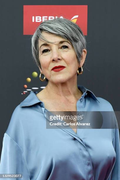 Paulina Garcia attends the 8th Platino Awards candidates lecture at the Cibeles Palace on July 19, 2021 in Madrid, Spain.