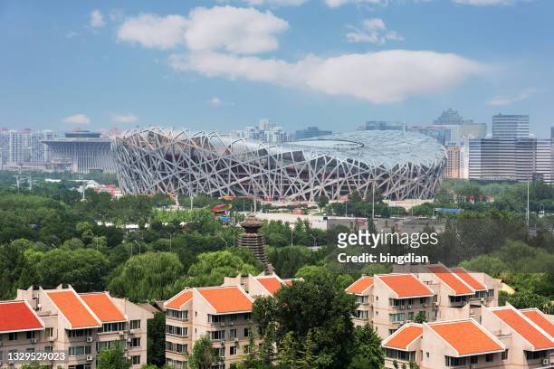 北京国立競技場(鳥の巣)、中国 - birds nest ストックフォトと画像