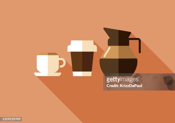coffee - coffee pot stock illustrations