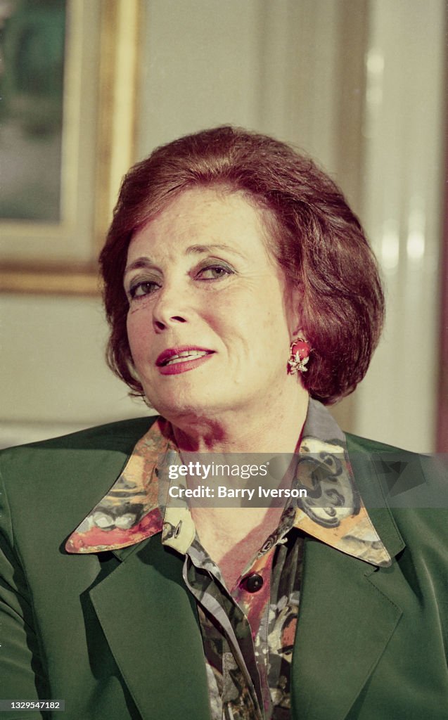 Jehan Sadat At Her Villa