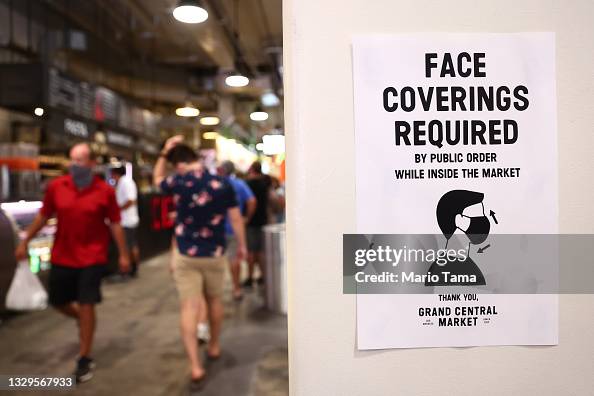 Los Angeles County Makes Masks Mandatory Again Inside As COVID Cases Rise Los Angeles County Makes Masks Mandatory Again Inside As COVID Cases Rise