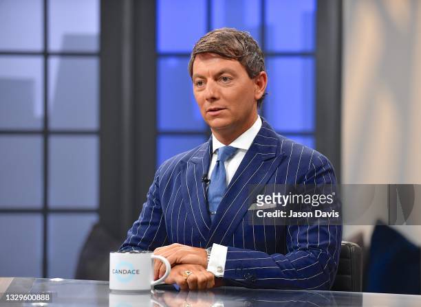 Hogan Gidley is seen on the set of "Candace" on July 19, 2021 in Nashville, Tennessee. The show will air on Tuesday, July 20, 2021.