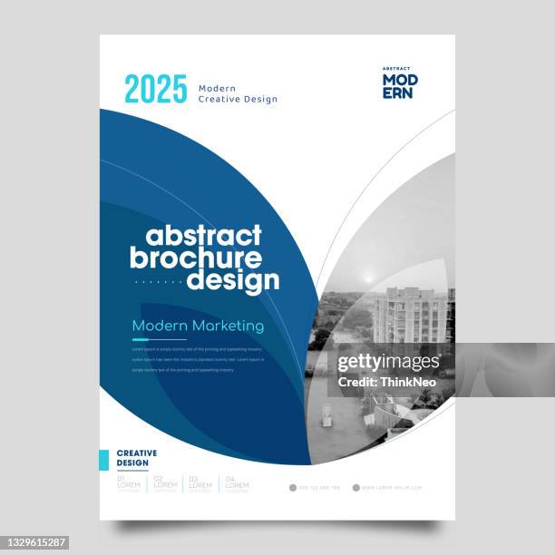 business brochure template square design and graphic a4 scale - travel magazine cover stock illustrations