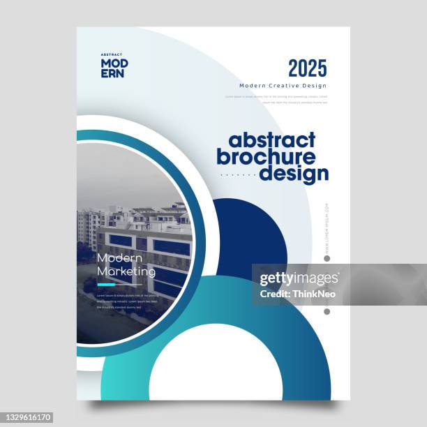 brochure cover design layout for business stock illustration - annual report template stock illustrations