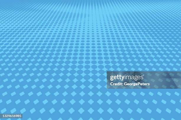 halftone pattern abstract background with perspective - streaming services stock illustrations