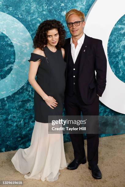 Fernanda Aragones and Gael Garcia Bernal attend the premiere of "Old" at Jazz at Lincoln Center on July 19, 2021 in New York City.