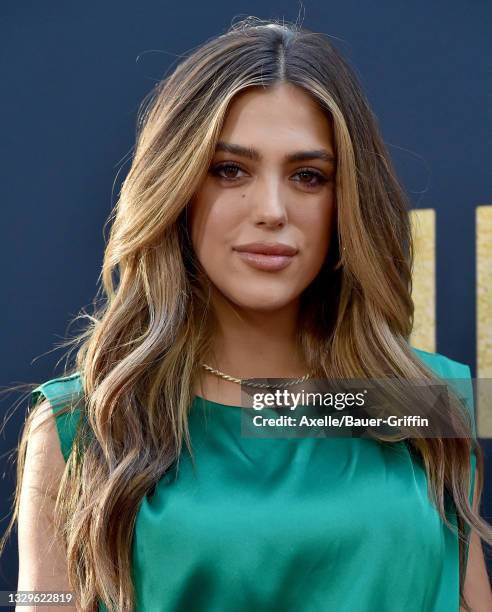 Sistine Stallone attends the Los Angeles Special Screening of Lionsgate's "Midnight In The Switchgrass" at Regal LA Live on July 19, 2021 in Los...