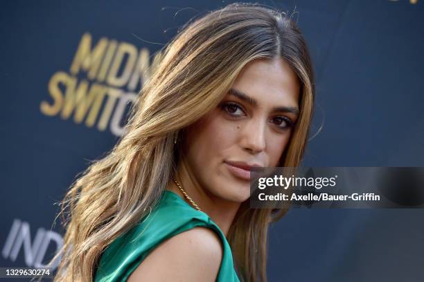 Sistine Stallone attends the Los Angeles Special Screening of Lionsgate's "Midnight In The Switchgrass" at Regal LA Live on July 19, 2021 in Los...