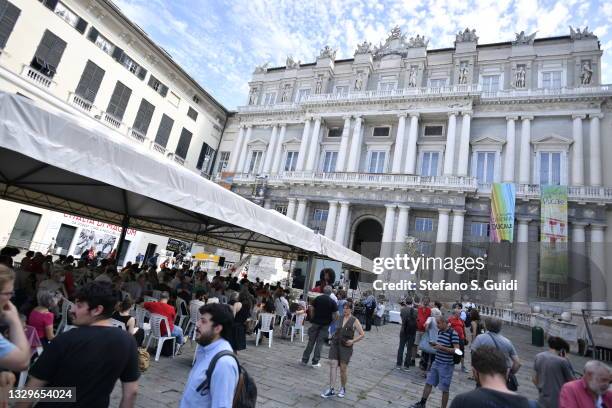 General view of Palazzo Ducale at International Assembly Rete 'Genoa 2021 as social movements from all over the world return to Genoa twenty years...