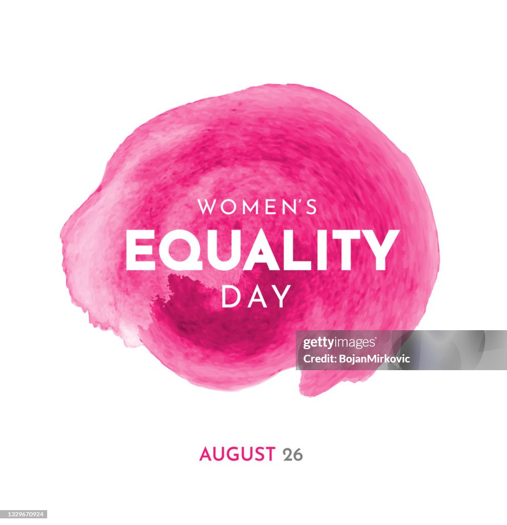 Women's Equality Day, watercolor. Vector
