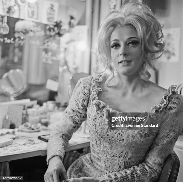 English actress Maggie Smith as Beatrice in the Shakespeare play 'Much Ado About Nothing', staged by the National Theatre at the Old Vic in London,...