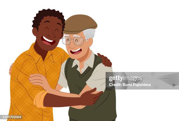 father's love - idoso stock illustrations